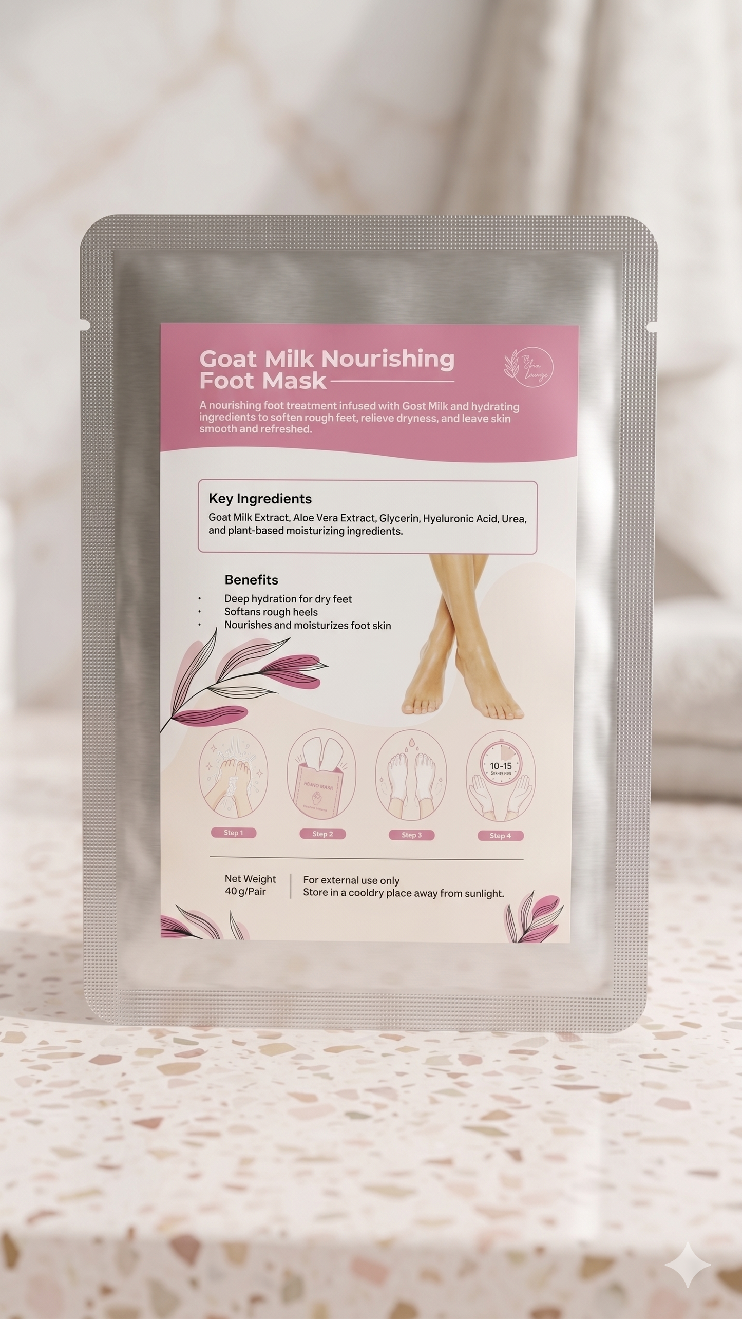 Niacinamide Moisturizing Hand Mask + Goat Milk Nourishing Foot Mask